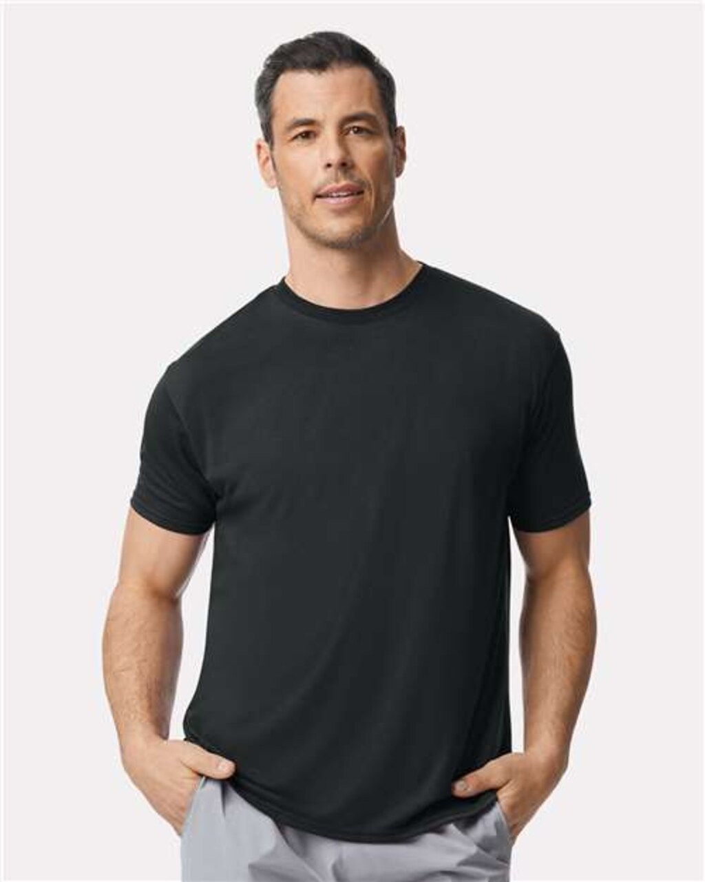 Gildan Performance Crewneck Short Sleeve T-Shirt for Workwear, Gym & Casual Wear Polyester Active Tee